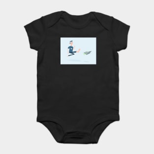 Kung Fu Guy kicks a PC Baby Bodysuit